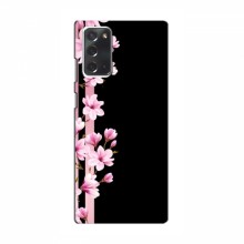 Чехол для Samsung Galaxy Note 20 - с принтом (Дизайнерские) (AlphaPrint) Розы на черном - купить на Floy.com.ua