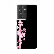 Чехол для Samsung Galaxy S21 Plus - с принтом (Дизайнерские) (AlphaPrint) Розы на черном - купить на Floy.com.ua