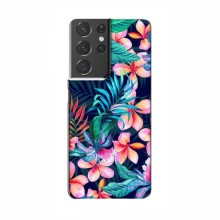 Чехол для Samsung Galaxy S21 Plus - с принтом (Дизайнерские) (AlphaPrint) Яркие Цветы - купить на Floy.com.ua