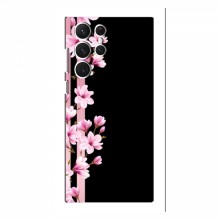 Чехол для Samsung Galaxy S22 Ultra - с принтом (Дизайнерские) (AlphaPrint) Розы на черном - купить на Floy.com.ua