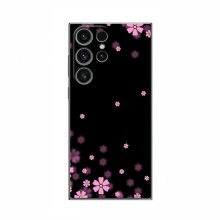 Чехол для Samsung Galaxy S23 Ultra - с принтом (Дизайнерские) (AlphaPrint) Розовое цветение - купить на Floy.com.ua