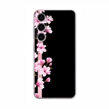 Чехол для Samsung Galaxy S24 - с принтом (Дизайнерские) (AlphaPrint) Розы на черном - купить на Floy.com.ua