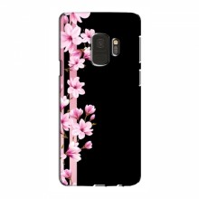 Чехол для Samsung S9 - с принтом (Дизайнерские) (AlphaPrint) Розы на черном - купить на Floy.com.ua