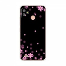 Чехол для TECNO Pop 5 GO - с принтом (Дизайнерские) (AlphaPrint) Розовое цветение - купить на Floy.com.ua