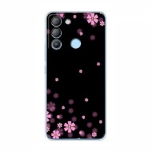 Чехол для TECNO Pop 5 LTE - с принтом (Дизайнерские) (AlphaPrint) Розовое цветение - купить на Floy.com.ua