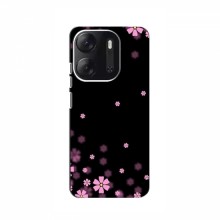 Чехол для TECNO Pop 7 Pro - с принтом (Дизайнерские) (AlphaPrint) Розовое цветение - купить на Floy.com.ua