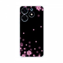 Чехол для TECNO Spark 10 Pro - с принтом (Дизайнерские) (AlphaPrint) Розовое цветение - купить на Floy.com.ua