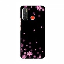 Чехол для TECNO Spark 5 - с принтом (Дизайнерские) (AlphaPrint) Розовое цветение - купить на Floy.com.ua