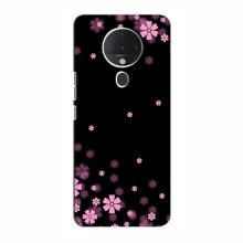 Чехол для TECNO Spark 6 - с принтом (Дизайнерские) (AlphaPrint) Розовое цветение - купить на Floy.com.ua