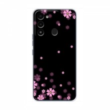 Чехол для TECNO Spark 8 - с принтом (Дизайнерские) (AlphaPrint) Розовое цветение - купить на Floy.com.ua
