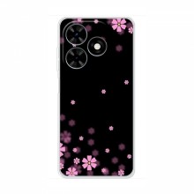 Чехол для TECNO Spark Go 2024 (BG6) - с принтом (Дизайнерские) (AlphaPrint) Розовое цветение - купить на Floy.com.ua