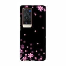 Чехол для ViVO X60 Pro Plus - с принтом (Дизайнерские) (AlphaPrint) Розовое цветение - купить на Floy.com.ua