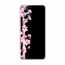 Чехол для Xiaomi POCO X4 GT - с принтом (Дизайнерские) (AlphaPrint) Розы на черном - купить на Floy.com.ua