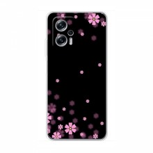 Чехол для Xiaomi POCO X4 GT - с принтом (Дизайнерские) (AlphaPrint) Розовое цветение - купить на Floy.com.ua