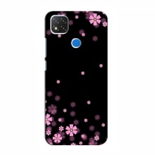 Чехол для Xiaomi Redmi 9C - с принтом (Дизайнерские) (AlphaPrint) Розовое цветение - купить на Floy.com.ua