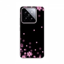 Чехол для Xiaomi 14 - с принтом (Дизайнерские) (AlphaPrint) Розовое цветение - купить на Floy.com.ua