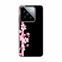 Чехол для Xiaomi 14 Pro - с принтом (Дизайнерские) (AlphaPrint) Розы на черном - купить на Floy.com.ua