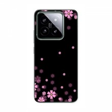 Чехол для Xiaomi 14 Pro - с принтом (Дизайнерские) (AlphaPrint) Розовое цветение - купить на Floy.com.ua