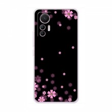 Чехол для Xiaomi 12 Lite - с принтом (Дизайнерские) (AlphaPrint) Розовое цветение - купить на Floy.com.ua