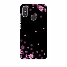 Чехол для Xiaomi Mi8 - с принтом (Дизайнерские) (AlphaPrint) Розовое цветение - купить на Floy.com.ua