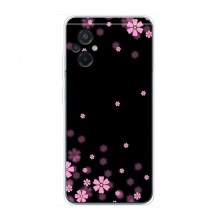 Чехол для Xiaomi POCO M5 - с принтом (Дизайнерские) (AlphaPrint) Розовое цветение - купить на Floy.com.ua