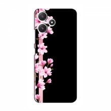 Чехол для Xiaomi POCO M6s - с принтом (Дизайнерские) (AlphaPrint) Розы на черном - купить на Floy.com.ua