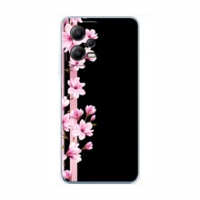 Чехол для Xiaomi POCO X5 (5G) - с принтом (Дизайнерские) (AlphaPrint) Розы на черном - купить на Floy.com.ua