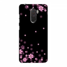 Чехол для Xiaomi Pocophone F1 - с принтом (Дизайнерские) (AlphaPrint) Розовое цветение - купить на Floy.com.ua