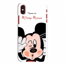 Чехол для iPhone X (AlphaPrint) с печатью (ПРОЗРАЧНЫЙ ФОН) Mickey Mouse - купить на Floy.com.ua