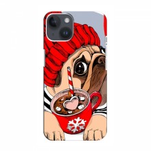 Чехол для iPhone 14 (AlphaPrint) с печатью (ПРОЗРАЧНЫЙ ФОН) Грустная собака - купить на Floy.com.ua