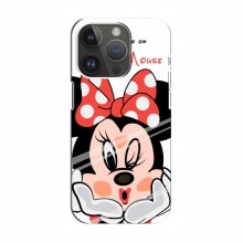 Чехол для iPhone 15 Pro (AlphaPrint) с печатью (ПРОЗРАЧНЫЙ ФОН) Minni Mouse - купить на Floy.com.ua
