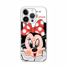 Чехол для iPhone 16 Pro (AlphaPrint) с печатью (ПРОЗРАЧНЫЙ ФОН) Minni Mouse - купить на Floy.com.ua