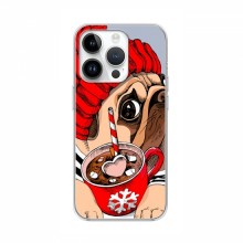Чехол для iPhone 16 Pro (AlphaPrint) с печатью (ПРОЗРАЧНЫЙ ФОН) Грустная собака - купить на Floy.com.ua