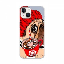 Чехол для iPhone 16 Ultra (AlphaPrint) с печатью (ПРОЗРАЧНЫЙ ФОН) Грустная собака - купить на Floy.com.ua