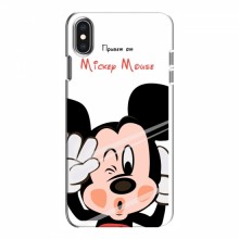 Чехол для iPhone Xs (AlphaPrint) с печатью (ПРОЗРАЧНЫЙ ФОН) Mickey Mouse - купить на Floy.com.ua