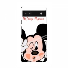 Чехол для Google Pixel 6a (AlphaPrint) с печатью (ПРОЗРАЧНЫЙ ФОН) Mickey Mouse - купить на Floy.com.ua