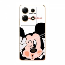 Чехол для Infinix Note 30 (AlphaPrint) с печатью (ПРОЗРАЧНЫЙ ФОН) Mickey Mouse - купить на Floy.com.ua