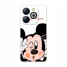 Чехол для Infinix Smart 8 (AlphaPrint) с печатью (ПРОЗРАЧНЫЙ ФОН) Mickey Mouse - купить на Floy.com.ua