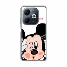 Чехол для Infinix Smart 8 Plus (AlphaPrint) с печатью (ПРОЗРАЧНЫЙ ФОН) Mickey Mouse - купить на Floy.com.ua