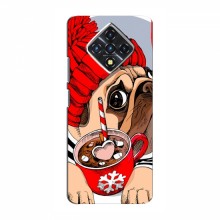 Чехол для Infinix Zero 8 (AlphaPrint) с печатью (ПРОЗРАЧНЫЙ ФОН) Грустная собака - купить на Floy.com.ua