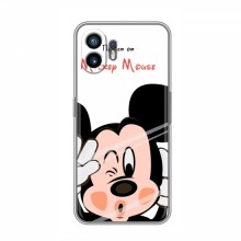 Чехол для Nothing Nothing Phone 2 (AlphaPrint) с печатью (ПРОЗРАЧНЫЙ ФОН) Mickey Mouse - купить на Floy.com.ua