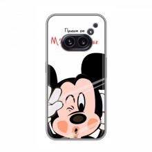 Чехол для Nothing Nothing Phone 2a (AlphaPrint) с печатью (ПРОЗРАЧНЫЙ ФОН) Mickey Mouse - купить на Floy.com.ua