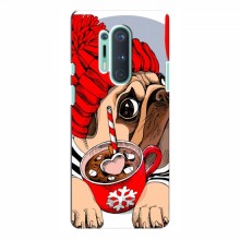 Чехол для OnePlus 8 Pro (AlphaPrint) с печатью (ПРОЗРАЧНЫЙ ФОН) Грустная собака - купить на Floy.com.ua