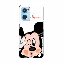 Чехол для OPPO Reno 7 4G (AlphaPrint) с печатью (ПРОЗРАЧНЫЙ ФОН) Mickey Mouse - купить на Floy.com.ua