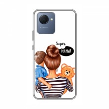 Чехол для RealMe NARZO 50i Prime (AlphaPrint) с печатью (ПРОЗРАЧНЫЙ ФОН) Мама и сын - купить на Floy.com.ua