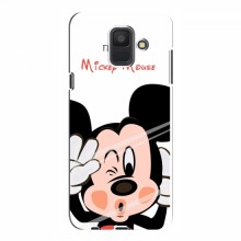 Чехол для Samsung A6 2018, A600F (AlphaPrint) с печатью (ПРОЗРАЧНЫЙ ФОН) Mickey Mouse - купить на Floy.com.ua