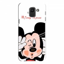 Чехол для Samsung J6 2018 (AlphaPrint) с печатью (ПРОЗРАЧНЫЙ ФОН) Mickey Mouse - купить на Floy.com.ua