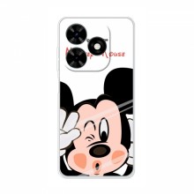 Чехол для TECNO Spark Go 2024 (BG6) (AlphaPrint) с печатью (ПРОЗРАЧНЫЙ ФОН) Mickey Mouse - купить на Floy.com.ua