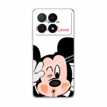 Чехол для Xiaomi POCO X6 Pro (5G) (AlphaPrint) с печатью (ПРОЗРАЧНЫЙ ФОН) Mickey Mouse - купить на Floy.com.ua