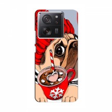 Чехол для Xiaomi 13T (AlphaPrint) с печатью (ПРОЗРАЧНЫЙ ФОН) Грустная собака - купить на Floy.com.ua
